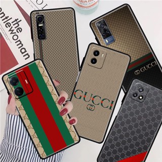 เคสโทรศัพท์ซิลิโคน TPU กันกระแทก ลายโลโก้ GUCCI สําหรับ Vivo Y51 Y33 Y72 Y52 Y75 Y55 Y76 Y76S Y77E Y50 Y30 Y30I Y31S Y54S Y33S Y33T Y51S Y53S 5G