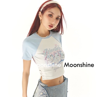 Moon  เสื้อครอป เสื้อแฟชั่นผู้หญิง y2k สีพื้น สําหรับผู้หญิง ใส่ไปคลับ ปาร์ตี้ 2023 NEW 23071018  Korean Style Unique Comfortable สวย A29J12Y 36Z230909