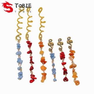 TOBIE เครื่องประดับผมเดรดล็อก สีแดง คุณภาพสูง สไตล์แอฟริกัน สําหรับผู้หญิง