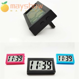 MAYSHOW นาฬิกาอิเล็กทรอนิกส์ หน้าจอ LCD แสดงวันที่ เวลา ขนาดเล็ก สําหรับตั้งโต๊ะ