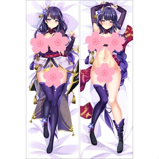 Genshin Impact Baal Raiden Shogun Dakimakura ปลอกหมอน ลายอนิเมะ Game Hug ขนาด 50x150 ซม. ของขวัญ สําหรับตกแต่งเตียง