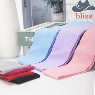 BLISS ที่คาดผม แบบยืดหยุ่น ระบายอากาศได้ดี ป้องกันเหงื่อ สีพื้น สําหรับออกกําลังกาย เล่นโยคะ วิ่ง เต้นรํา