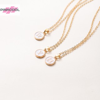 Pinkcool ขายดี สร้อยคอแฟชั่น 26 Initials สําหรับผู้หญิง ผู้ชาย เครื่องประดับ ปาร์ตี้ ของขวัญ