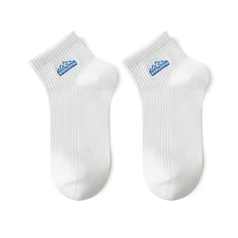 ถุงเท้ากีฬาลําลอง ดูดซับเหงื่อ ระบายอากาศได้ดี พิมพ์ลายตัวอักษร คุณภาพสูง แฟชั่นฤดูร้อน สําหรับผู้ชาย - รูปที่ 5