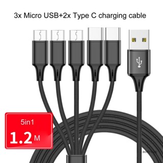 Aod สายเคเบิลแยก Micro USB USB 2 0 เป็น MicroUSB TypeC สายชาร์จโทรศัพท์