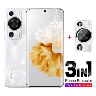 3in1 ฟิล์มไฮโดรเจล ป้องกันเลนส์กล้อง หน้า หลัง สําหรับ huawei P60 Pro Art 5G P 60 60Pro 60Art P60Pro P60Art