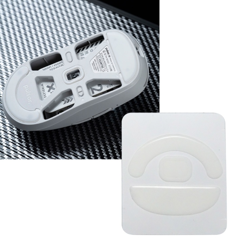 SUN 1Pack Ice Version Esptiger Gaming Mouse Feet Sticker Mouse Glide Curve Edge Replacement for Puls