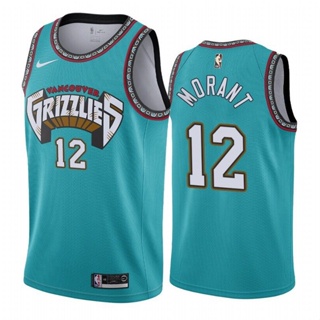 เสื้อกีฬาแขนสั้น ลายทีม NBA Jersey Memphis Grizzlies Lakers Ja Morant ของแท้ สําหรับผู้ชาย มี 12 ชิ้น 856697