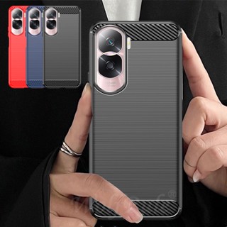 เคสโทรศัพท์มือถือ TPU คาร์บอนไฟเบอร์ แบบนิ่ม กันกระแทก สําหรับ Huawei Honor 90 Lite Honor 90 Pro 5G Honor 90 Lite