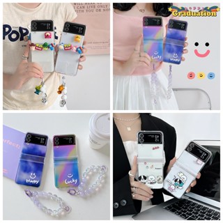 เคสโทรศัพท์มือถือ ป้องกัน แบบบางพิเศษ พร้อมสายคล้อง สําหรับ Samsung Galaxy Z Flip4 Z Flip3 Z Flip4 Z Flip3