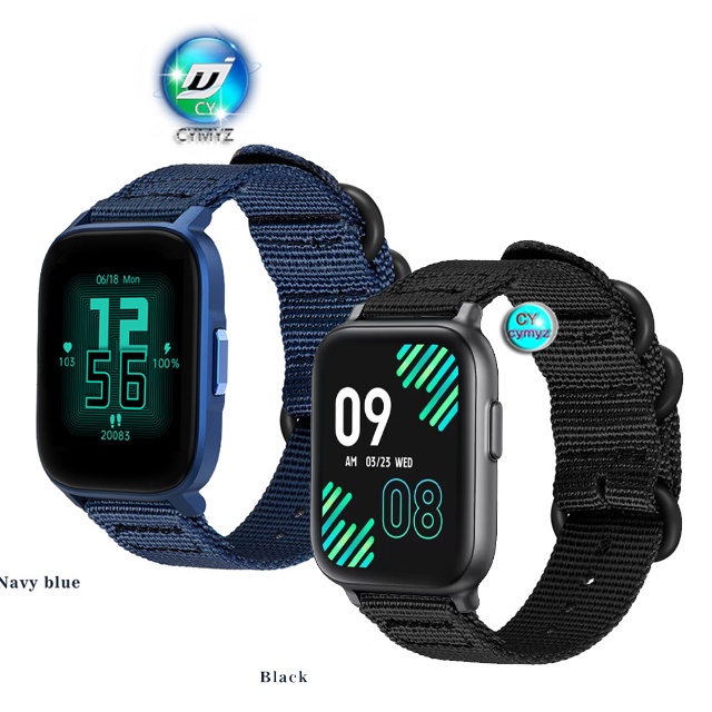 for Aukey SW-1 SW-1S สาย สายนาฬิกา สายไนลอนถัก สำหรับนาฬิกาอัฉริยะ นาฬิกาอัฉริยะ สายรัดข้อมือกีฬา Au