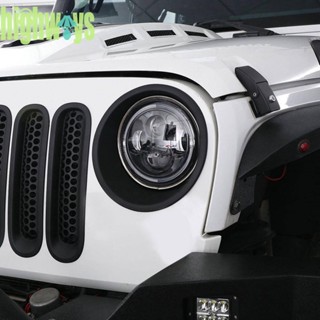 ขอบไฟหน้ารถยนต์ สําหรับ Jeep Wrangler JK 07-17 1 คู่ [highways.th]