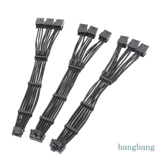 Bang สายเคเบิล 8Pin ตัวเมีย เป็น 12VHPWR PCIE 5 0 16Pin ATX3 0 สําหรับการ์ดจอ RTX40 3 ชิ้น