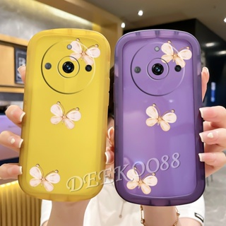 เคสโทรศัพท์มือถือนิ่ม กันตก ลายผีเสื้อน่ารัก 3D สําหรับ Realme11Pro+ Realme 11 Pro Plus Pro+ C53 NFC 4G 5G Realme11 11Pro+