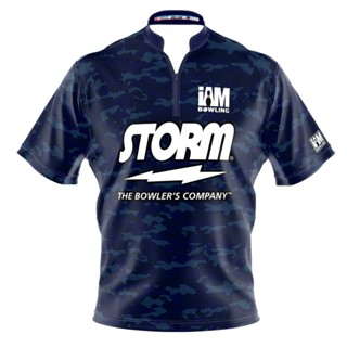 Storm DS เสื้อโปโล แขนสั้น พิมพ์ลายโบว์ลิ่ง 2042-ST 3D