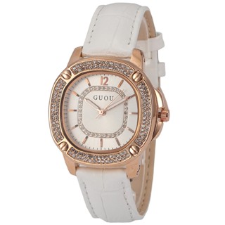 Ship tomorrow Rose Gold Shell Diamond Ring Quartz Watch Simple Watch Waterproof Watch