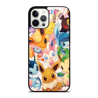 เคสโทรศัพท์มือถือ กันกระแทก ลายโปเกม่อน Eevee All Evolution 1 สําหรับ IPhone 14 Plus 13 Pro Max 12 Mini X