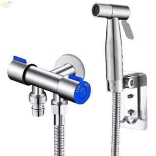 【VARSTR】Faucet Accessories Bathroom Double Handle For Washing Machine Stainless Steel