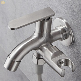 【VARSTR】Faucet With Durable Build Bibcock Mop Tap For Washing Machine Mounted Double