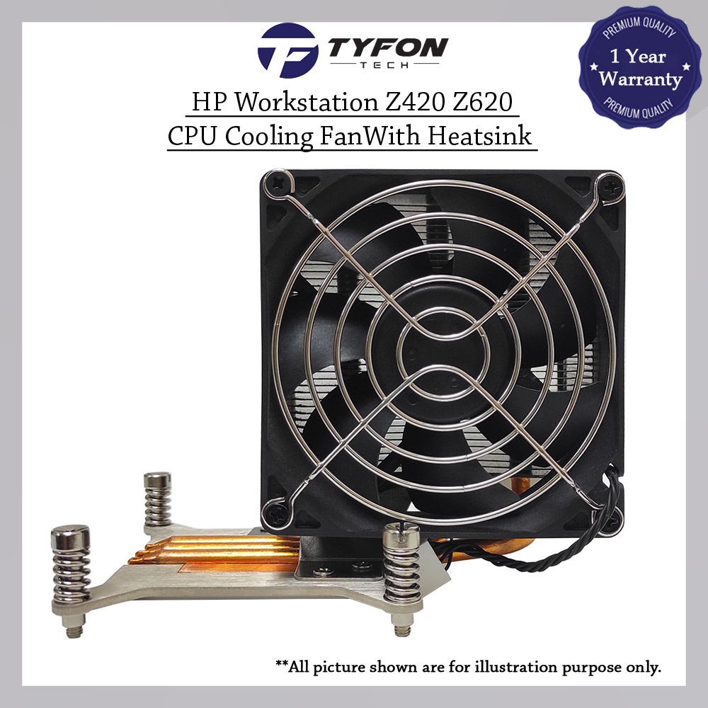 พัดลมระบายความร้อน CPU HP Workstation Z420 Z620 พร้อมฮีทซิงค์ 647287-001 647668-001 (ตกแต่งใหม่)