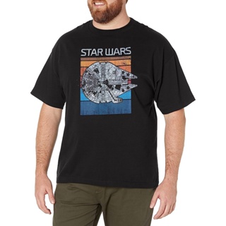 เสื้อยืด พิมพ์ลาย Star Wars Big Tall Falcon สําหรับผู้ชาย