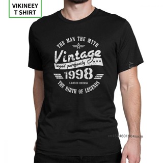 เสื้อยืด พิมพ์ลายครบรอบ 1998 21St สไตล์วินเทจ สําหรับผู้ชาย