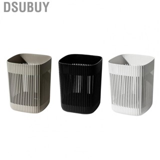 Dsubuy Waste Bin  Hollow Plastic Wastebasket for Bathroom