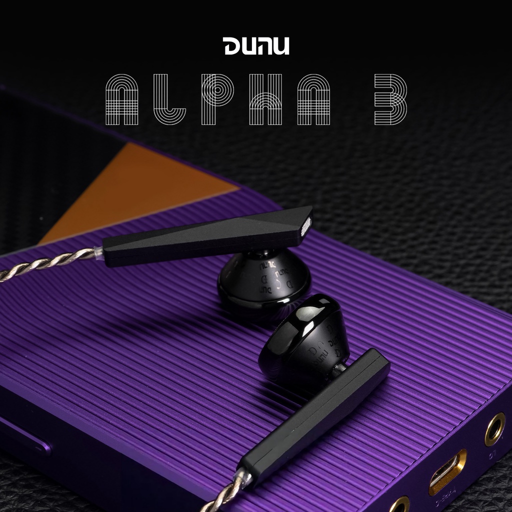 Dunu Alpha3 Alpha 3 หูฟังอินเอียร์ ไดนามิก 14.2 มม. HiFi หัวแบน