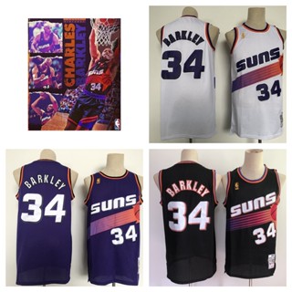 Phoenix Suns #34 Charles Barkley เสื้อสเวตเตอร์ของเสื้อบาสเก็ตบอล NBA Jersey