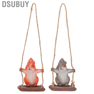 Dsubuy Squirrel Statue  Resin Art Decorative Weathproof Garden Ornaments Hanging for Yard