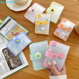 September กระเป๋าใส่บัตรเครดิต หนังสือเดินทาง แบบใส เนื้อแมตต์ ความจุขนาดใหญ่ 20 บิต พกพาง่าย