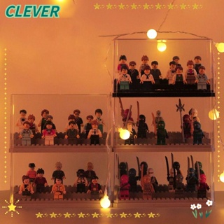 Clever กล่องอะคริลิคใส วางซ้อนกันได้ กันฝุ่น สําหรับเด็ก