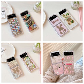 เคสป้องกันโทรศัพท์มือถือ แบบฝาพับ หรูหรา สีสันสดใส สําหรับ Samsung Z Flip4 Z Flip3 Z Flip 4 Z Flip 3