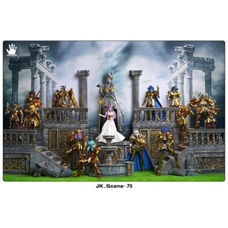 พร้อมส่ง ฉากพื้นหลังเรซิ่น รูป Saint Seiya EX Sanctuary Scene Athena Saints ขนาด 34 ซม. 13.38 นิ้ว สําหรับตกแต่ง
