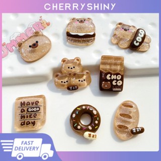 การ์ตูนหมีใส Diy Charm เคสโทรศัพท์ Diy ของตกแต่ง Diy อุปกรณ์ Diy กิ๊บติดผม Diy