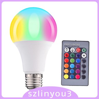 [Szlinyou3] หลอดไฟ RGB E27 85-265V เปลี่ยนสีได้ สําหรับตกแต่งบ้าน