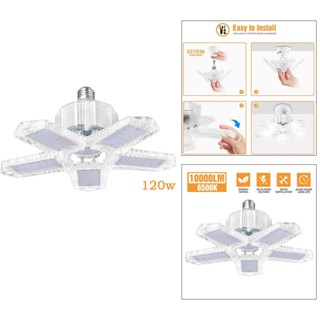 [stdzsw] ไฟโรงรถ LED E27 80 100 120W เปลี่ยนรูปได้ ปรับได้ สําหรับเวิร์คช็อป โกดัง