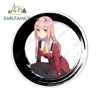 Earlfamily สติกเกอร์ไวนิล ลายกราฟฟิตี้ DARLING in the FRANXX Zero Two ขนาด 13 ซม. x 13 ซม. กันน้ํา สําหรับติดตกแต่งรถยนต์