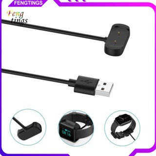 [Ft] สายชาร์จนาฬิกาข้อมือ สเตนเลส ทนทาน ชาร์จเร็ว สีดํา สําหรับ Amazfit GTS 2