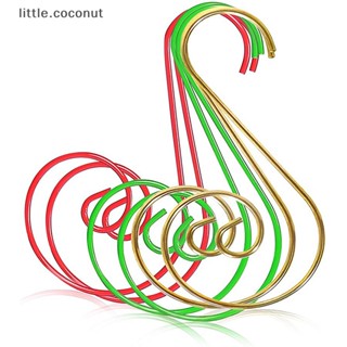 [little.coconut] จี้ลูกบอลเกลียวโลหะ รูปตัว S สําหรับแขวนตกแต่งต้นคริสต์มาส 20 ชิ้น