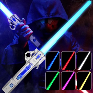 ของเล่นดาบ Star Wars Lightsabers 7 สี พร้อมเสียง FX (ไวต่อการเคลื่อนไหว) ขยายได้ สําหรับเด็ก ปาร์ตี้ฮาโลวีน