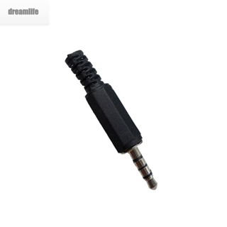 【DREAMLIFE】New Conductor Lightweight 3.5mm Audio Video Stereo Solder 3 Ring Mic Jack Plug