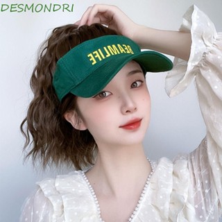 Desmondri หมวกเบสบอล วิกผมหางม้าสั้น ทนความร้อน สีดํา สีเขียว ธรรมชาติ เครื่องประดับผม เหมาะกับฤดูร้อน