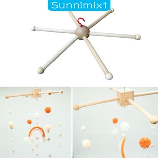 [Sunnimix1] โมบายกระดิ่งลม แบบไม้ สําหรับแขวนเพดาน เตียงนอนเด็ก