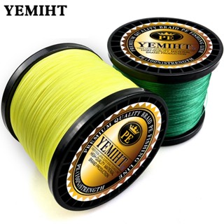 Yemiht สายเอ็นตกปลา PE แบบถัก 1000 ม. 500 ม. 300 ม. 100 ม. 4 เส้น 8 เส้น 10-800LB