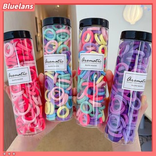 【 Bluelans 】ยางรัดผม ยืดหยุ่น กันตก สีแคนดี้ สําหรับเด็กผู้หญิง 100 ชิ้น