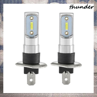 Thunder หลอดไฟตัดหมอก Led H1 1860 2smd 60w 6000k 1000lm พลังงานสูง สําหรับรถยนต์ 2 ชิ้น