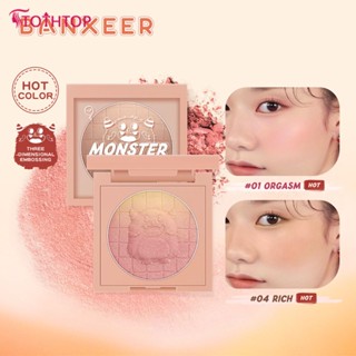 Banxeer Matte Blush On Powder Cheek Blusher Texture Matte Face Base Mineral Blusher Palette-6 สี [TOP]