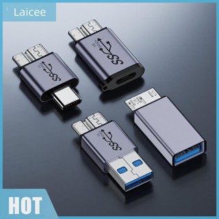 [Laicee.th] อะแดปเตอร์ USB-A Type-C เป็น Micro B HDD 10Gbps ความเร็วสูง 7.5W สําหรับสายเคเบิลฮาร์ดไดรฟ์