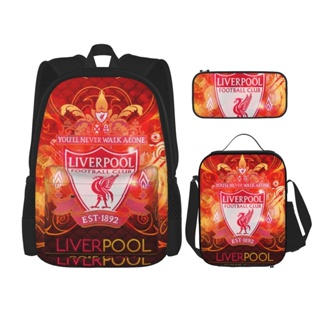 3 in 1 Liverpools กระเป๋าเป้สะพายหลัง สําหรับใส่หนังสือ เหมาะกับการพกพาเดินทาง